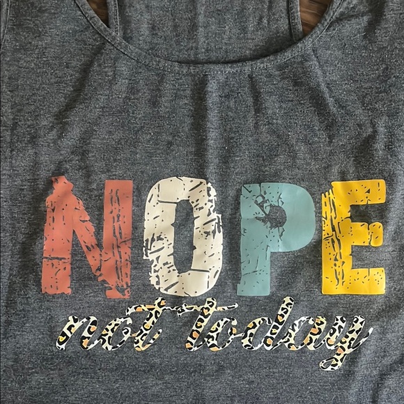 Gray Graphic Tank Top - Picture 2 of 3